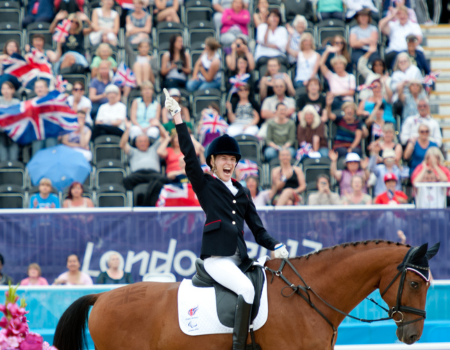 Equestrian Sophie Christiansen at the 2012 Olympics