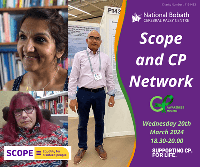 The Scope and CP Network event 20th March 2024 for CP Awareness Month